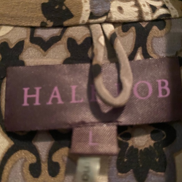 HALE BOB Silk Long Sleeve Crepe de Chine Belted Shirt Dress L $355 Large - Picture 11 of 14